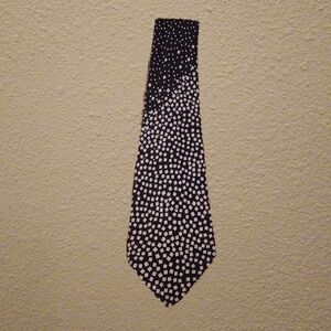 Pierre Cardin Black and White Print Tie